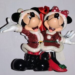 Festive Holiday Ornament with Red and Black Accents